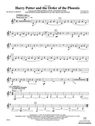 Harry Potter and the Order of the Phoenix, Suite from: B-flat Bass Clarinet