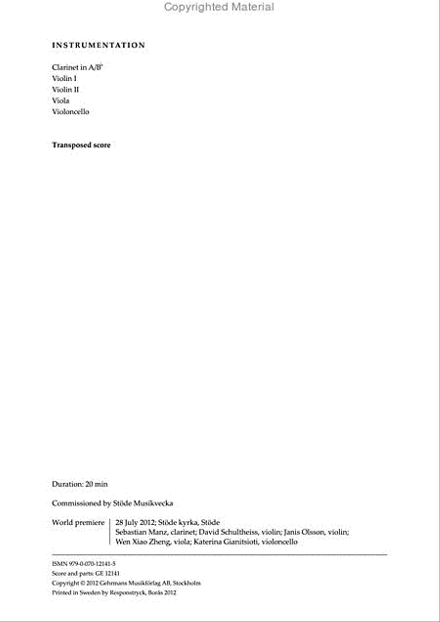 Clarinet Quintet Clarinet scores gallery preview page 2