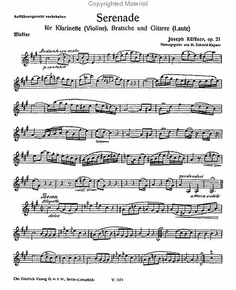 Serenade, Op. 21 image number null