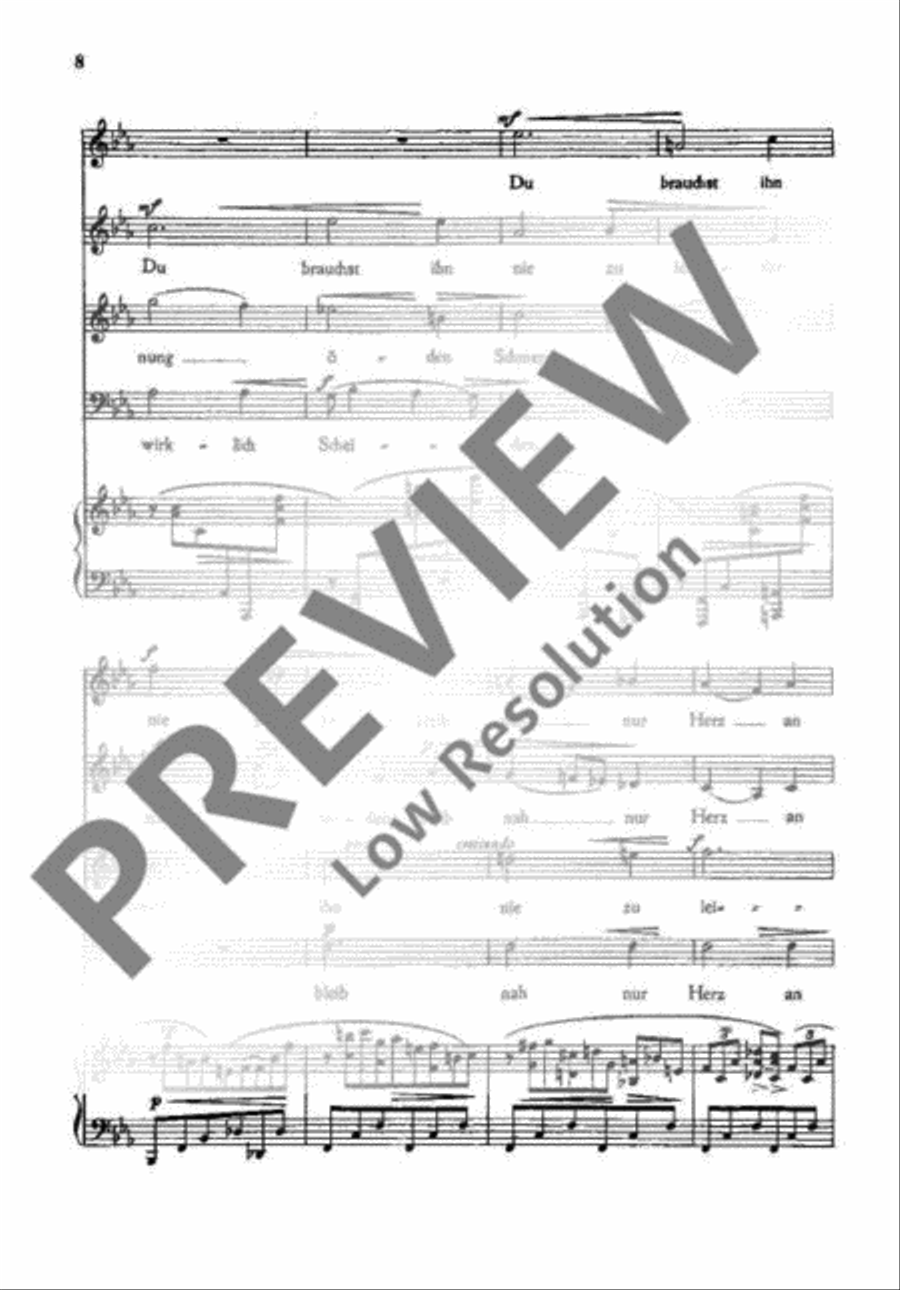 Drei Chöre 4-Part scores gallery preview page 11