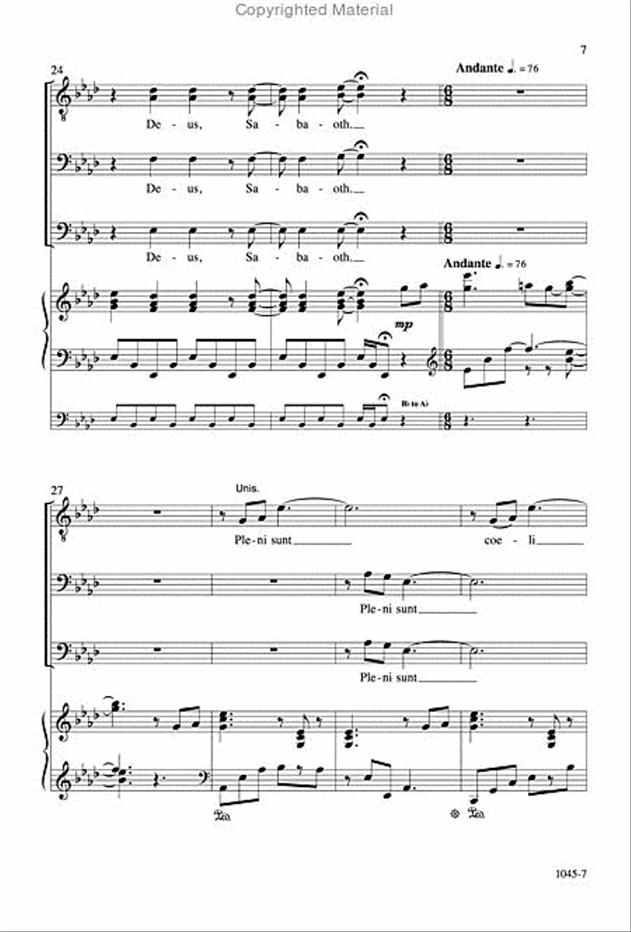Sanctus - TTBB Octavo TTBB scores gallery preview page 6