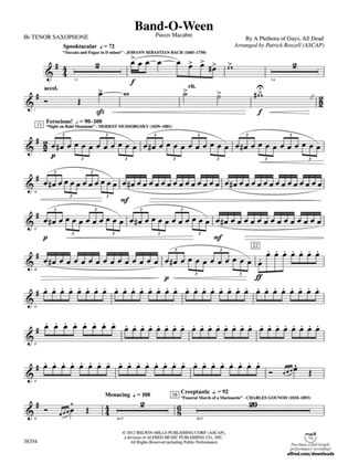 Band-O-Ween: B-flat Tenor Saxophone