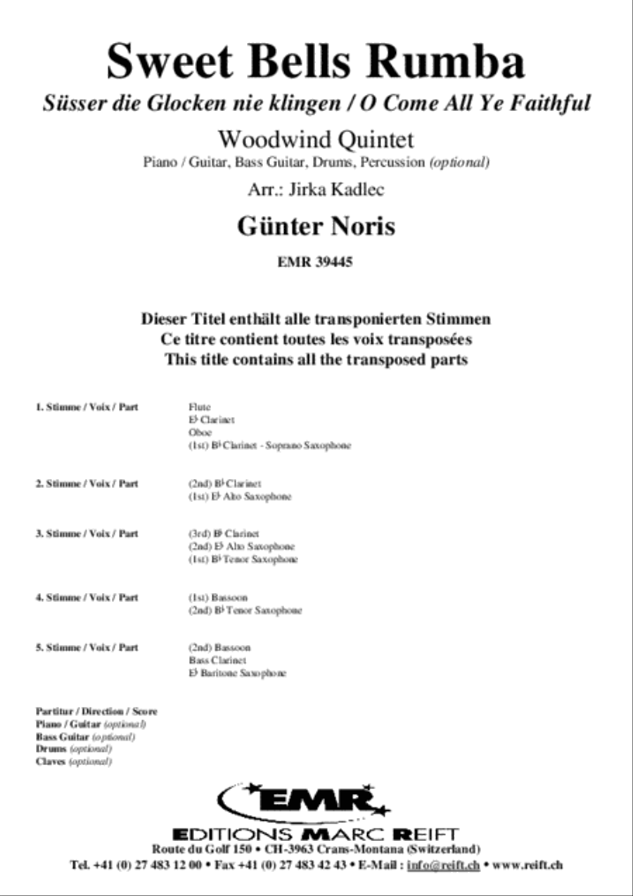 Sweet Bells Rumba Woodwind Quintet scores gallery preview page 2