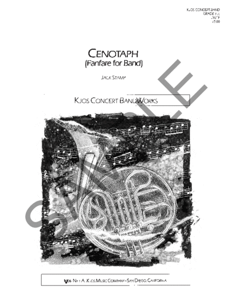Cenotaph (Fanfare For Band) - Score