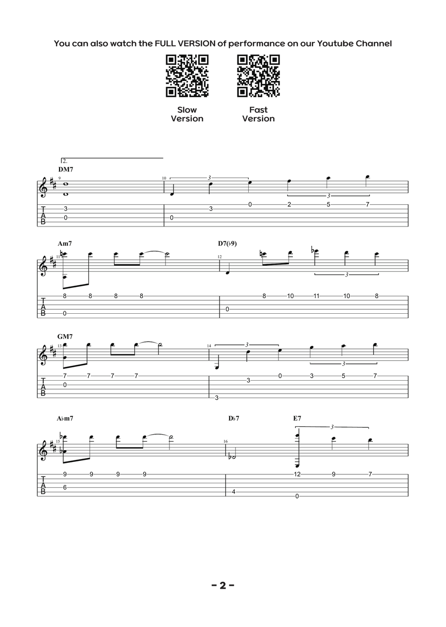 Misty Electric Guitar scores gallery preview page 2