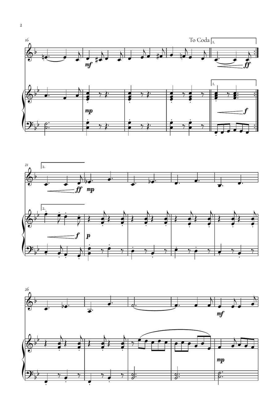 I Want A Hippopotamus For Christmas (Hippo The Hero) Piano scores gallery preview page 2
