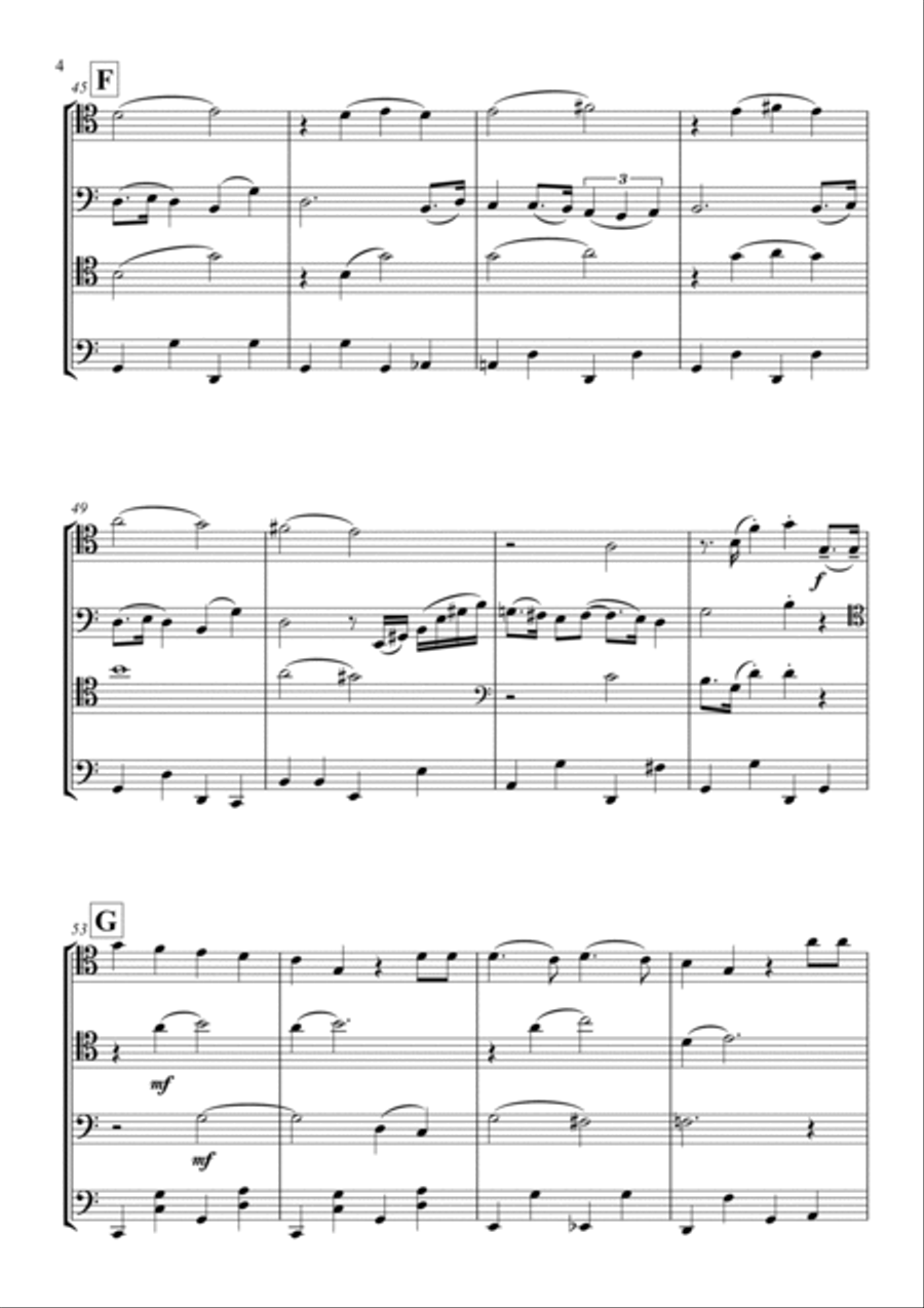 Let It Snow! Let It Snow! Let It Snow! String Quartet scores gallery preview page 6