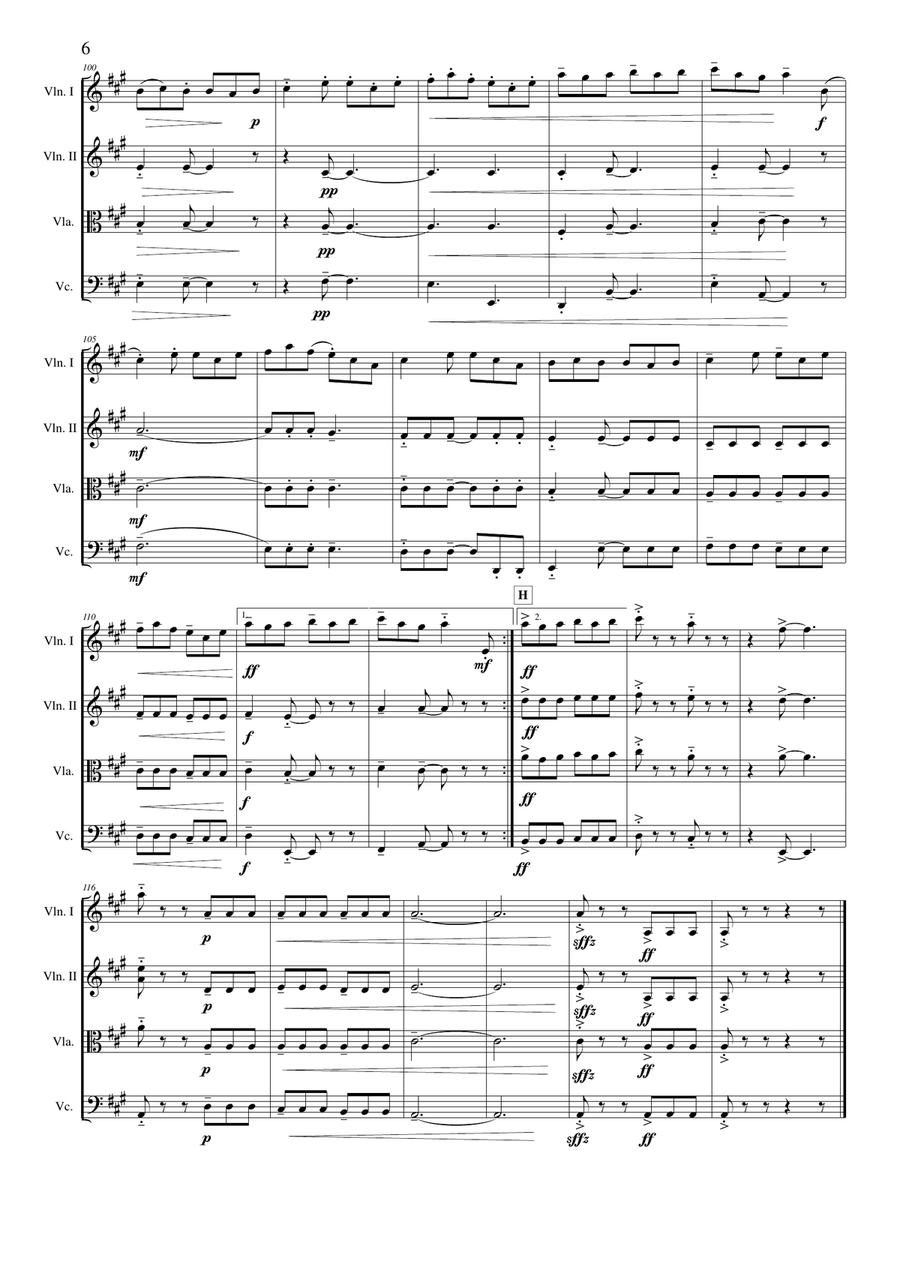 The Kesh Jig String Quartet scores gallery preview page 6