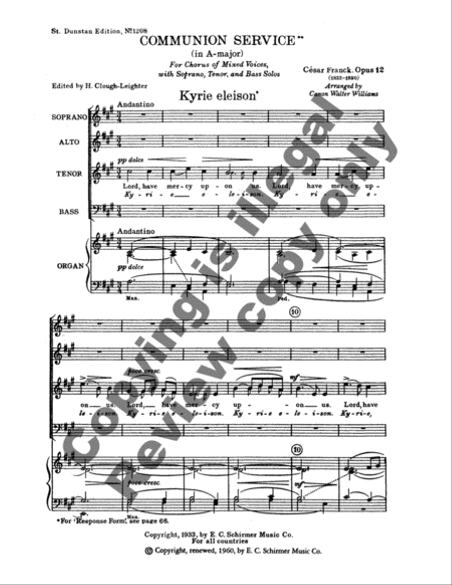 Communion Service (in A Major) STB scores gallery preview page 8