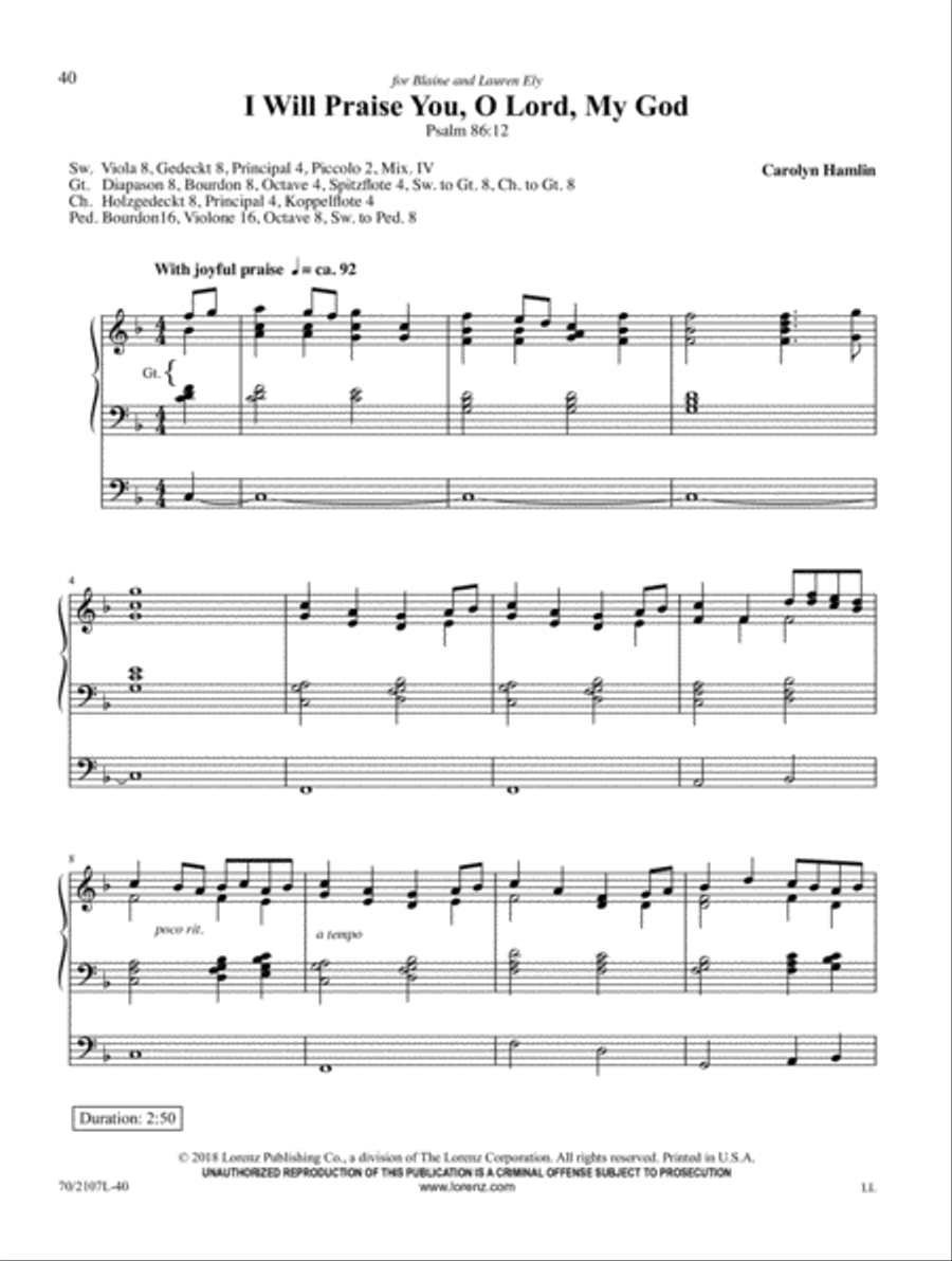 Seasons of the Heart Seasons of the Heart Organ Solo scores gallery preview page 10