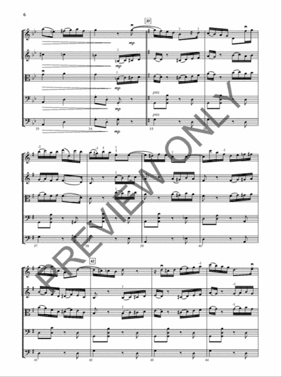 Por Una Cabeza - Full Score and Parts Violin scores gallery preview page 5