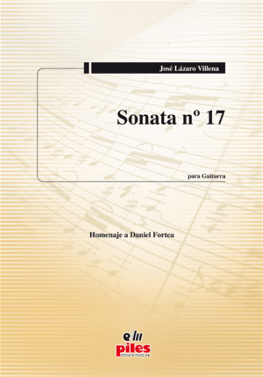 Sonata No. 17 (Guitarra) Classical Guitar scores gallery preview page 1