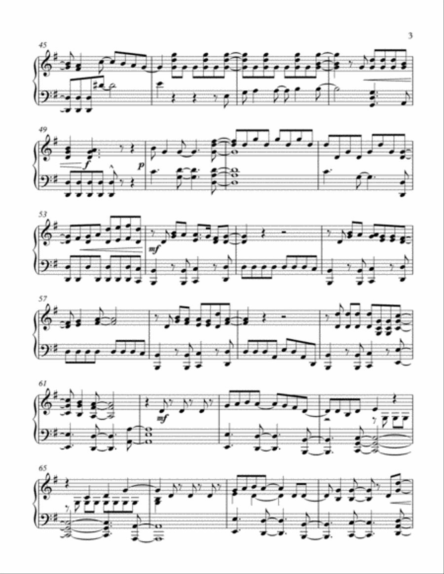 Waving Through A Window Piano Solo scores gallery preview page 3