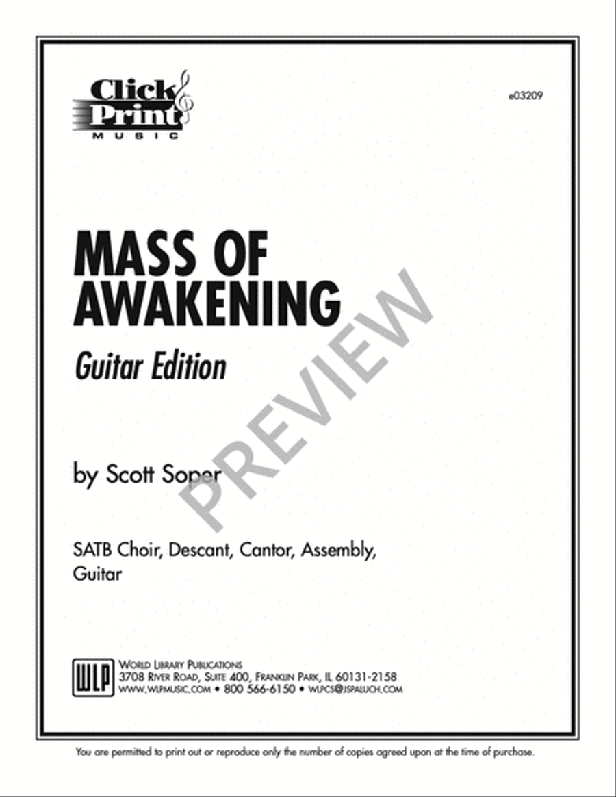Mass of Awakening-Guitar Edition Guitar scores gallery preview page 7