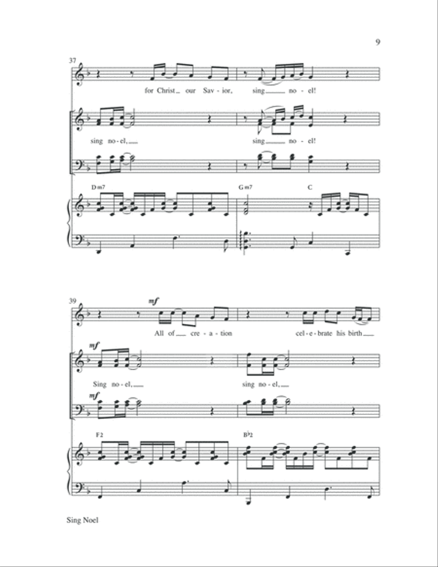 Sing Noel Sing Noel 4-Part scores gallery preview page 9