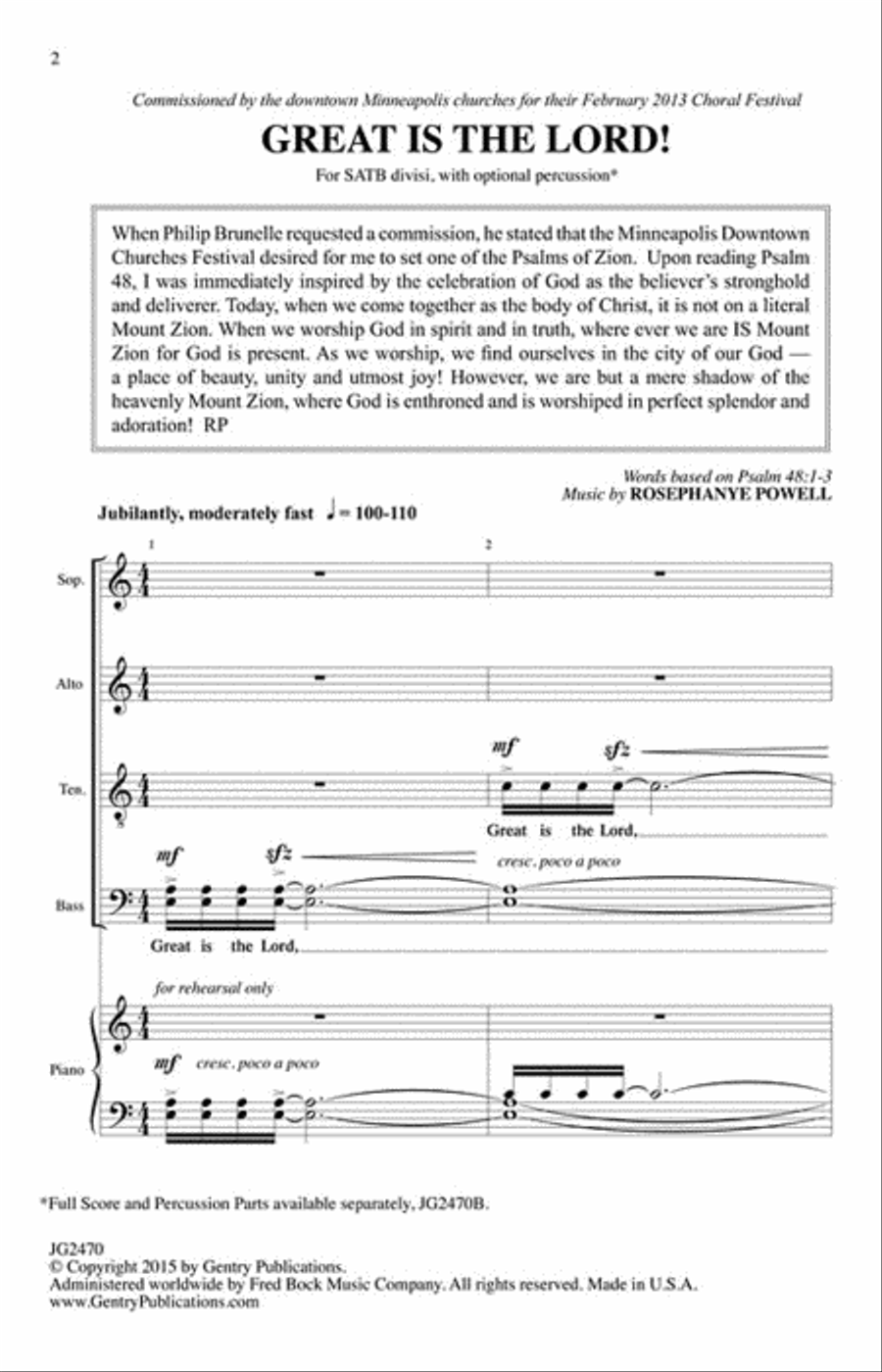 Great Is the Lord Great Is the Lord A Cappella scores gallery preview page 2