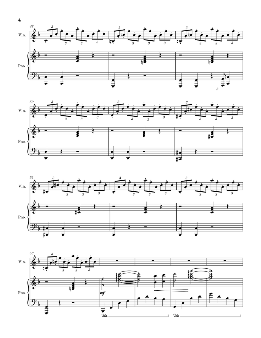 Umbrella Academy - Main Title Theme Violin Solo scores gallery preview page 4