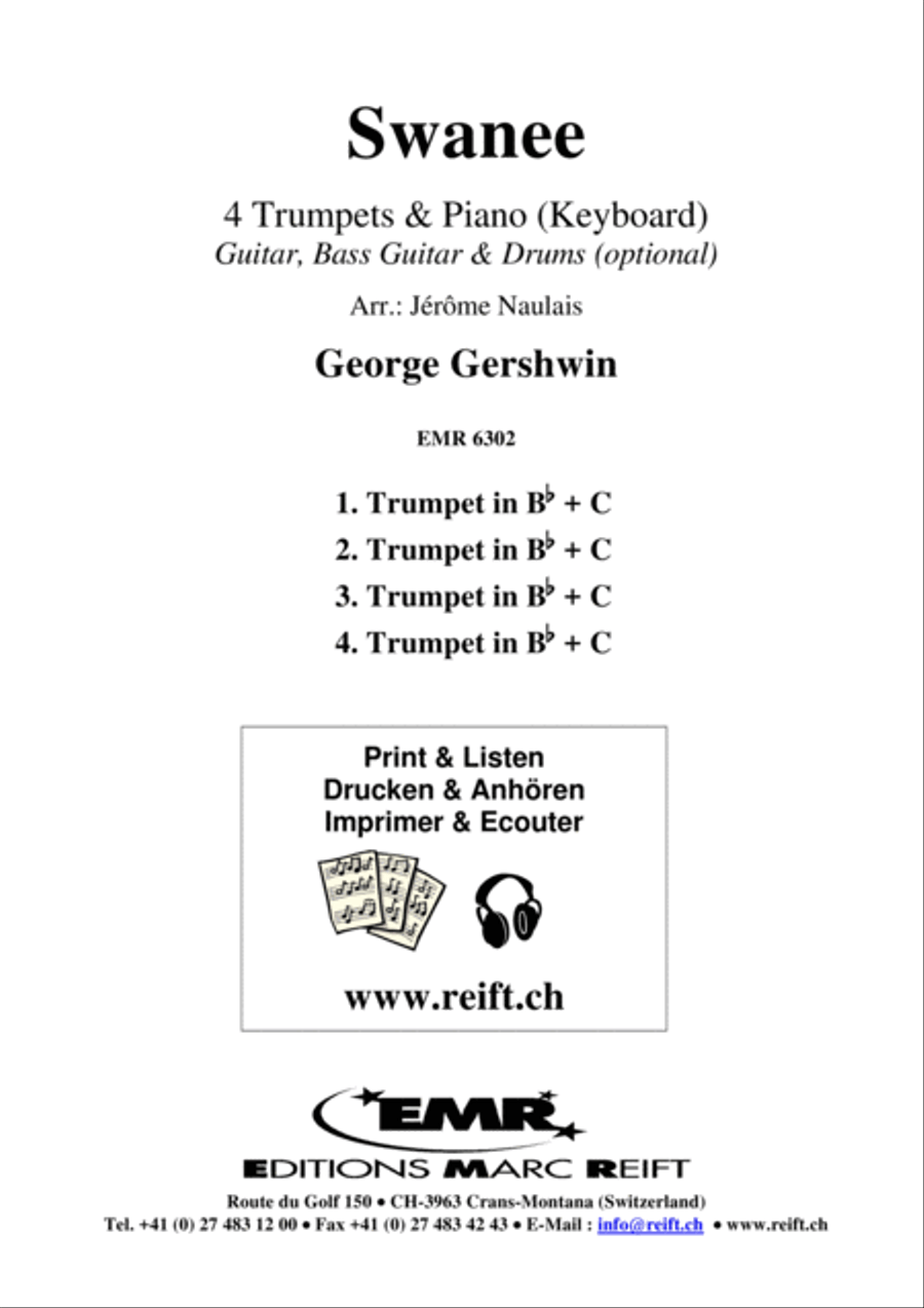 Swanee Swanee Trumpet scores gallery preview page 2
