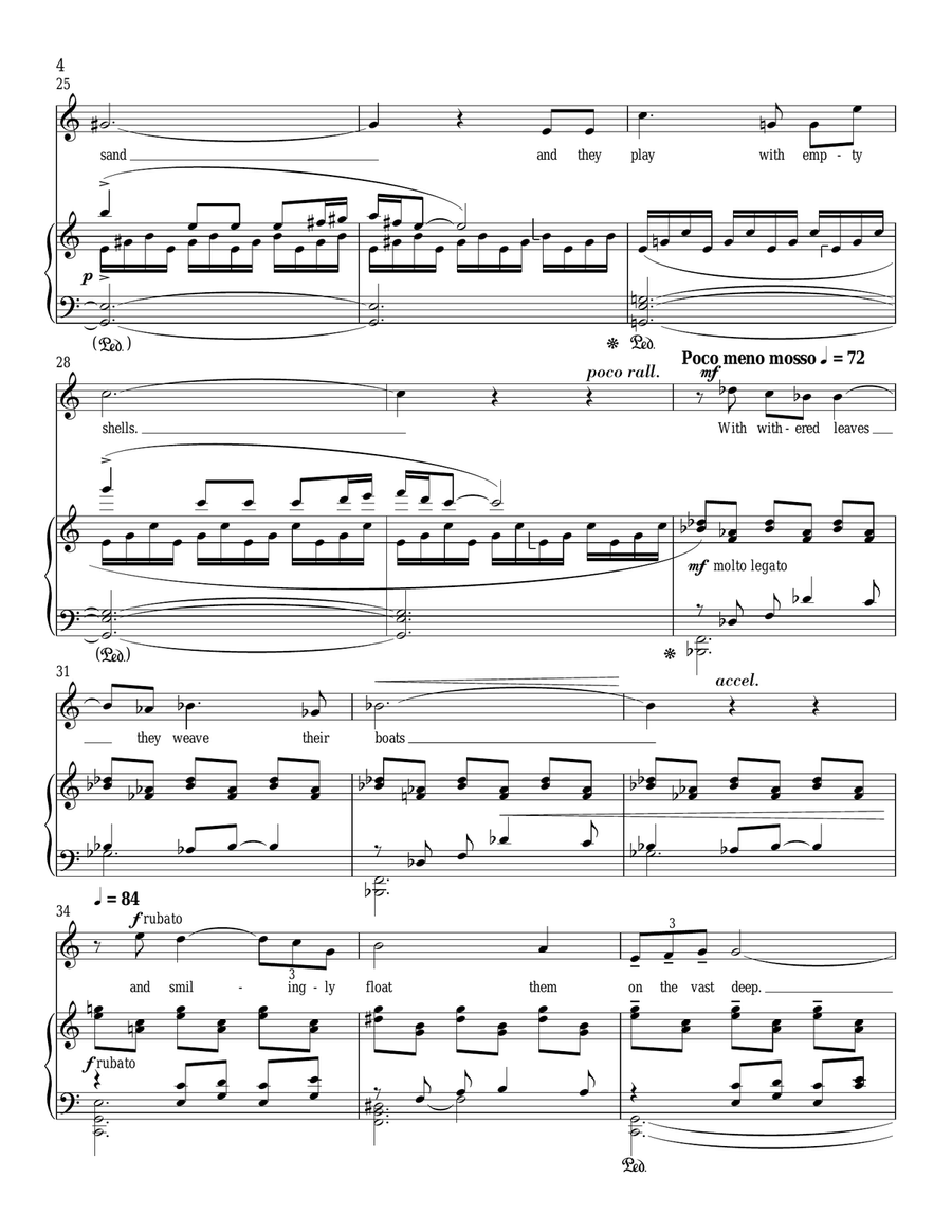 On The Seashore Of Endless Worlds Piano, Vocal scores gallery preview page 4
