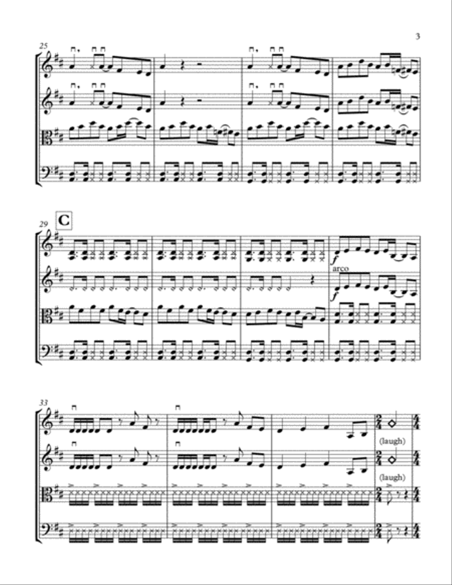 Best Day Of My Life String Quartet scores gallery preview page 5