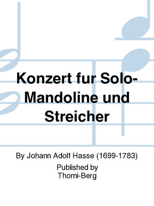 Konzert fur Solo-Mandoline und Streicher
