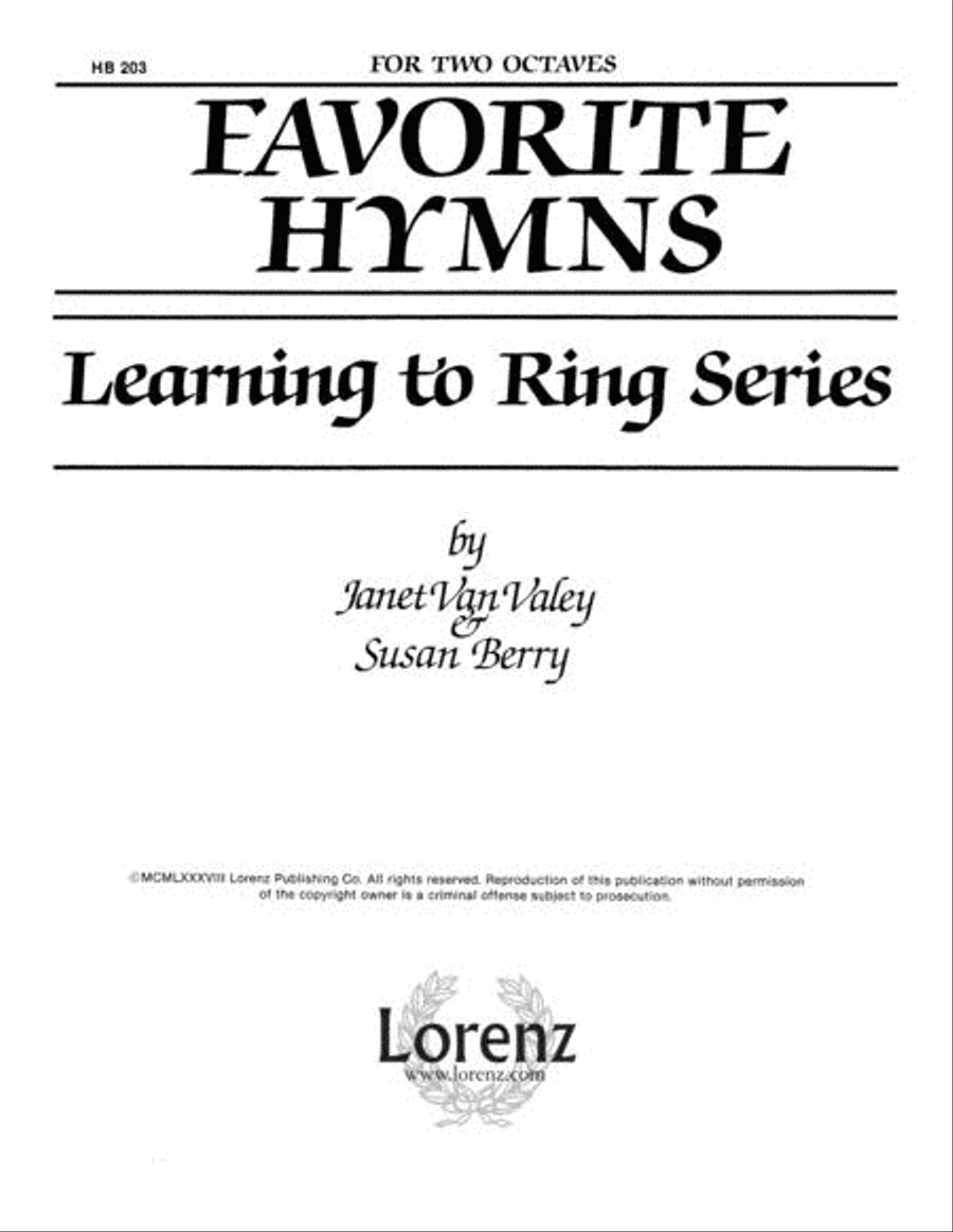 Learning to Ring Favorite Hymns 2-Octaves scores gallery preview page 2