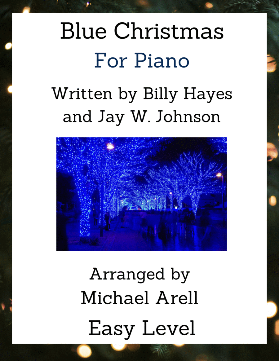 Blue Christmas Blue Christmas Easy Piano scores gallery preview page 1