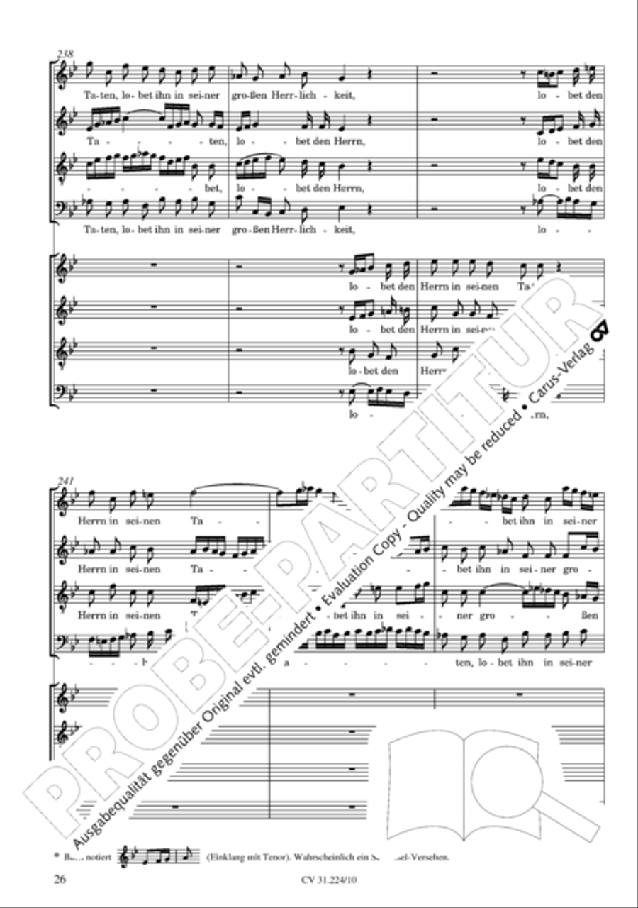 The complete motets (without Bc) Choir scores gallery preview page 33