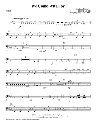 We Come with Joy (arr. Marty Hamby) - Cello/Bassoon