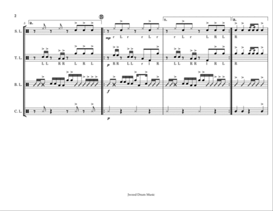 Drumline Cadence Power Pack 2 Marching Band scores gallery preview page 5