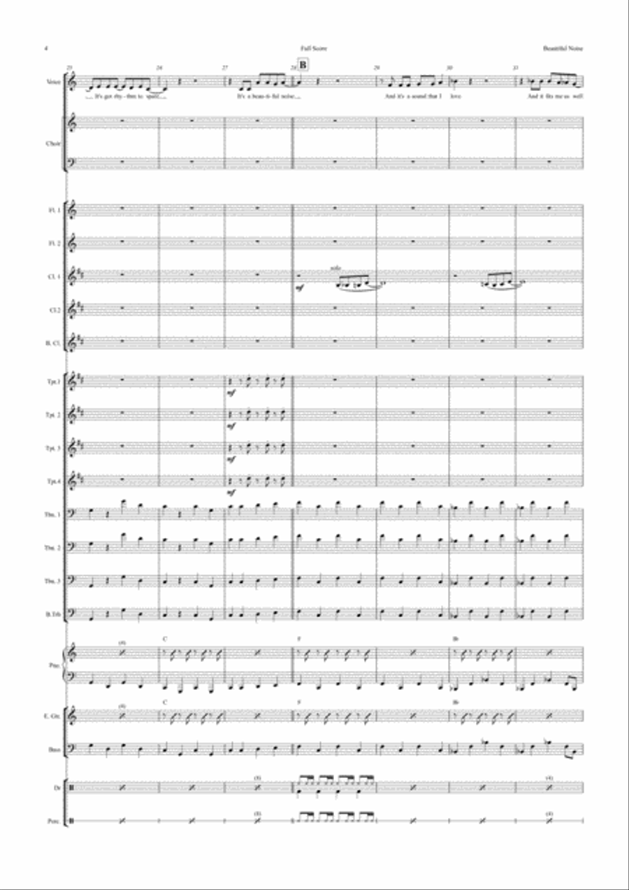 Beautiful Noise Beautiful Noise Jazz Ensemble scores gallery preview page 4