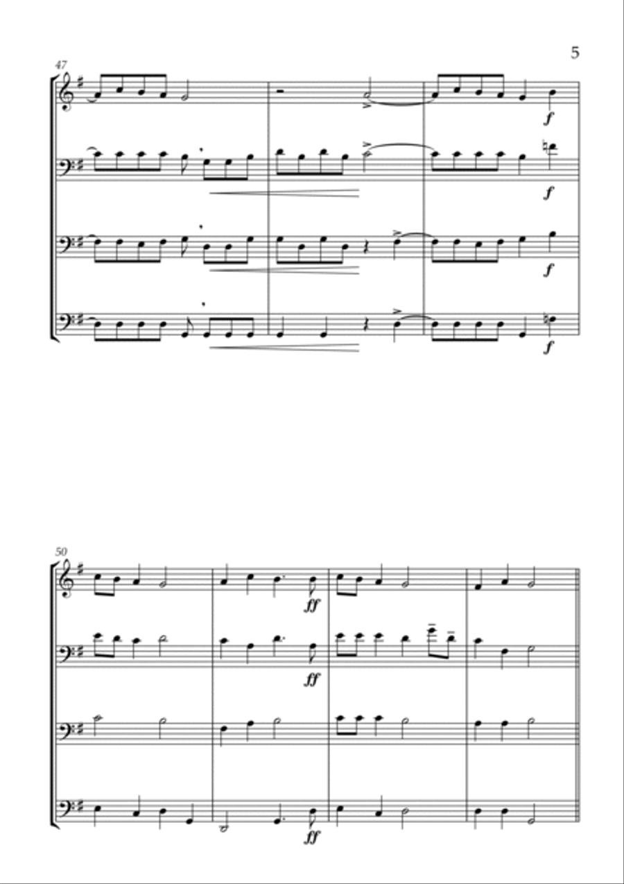 Nkosi Sikell'afrika String Quartet scores gallery preview page 5
