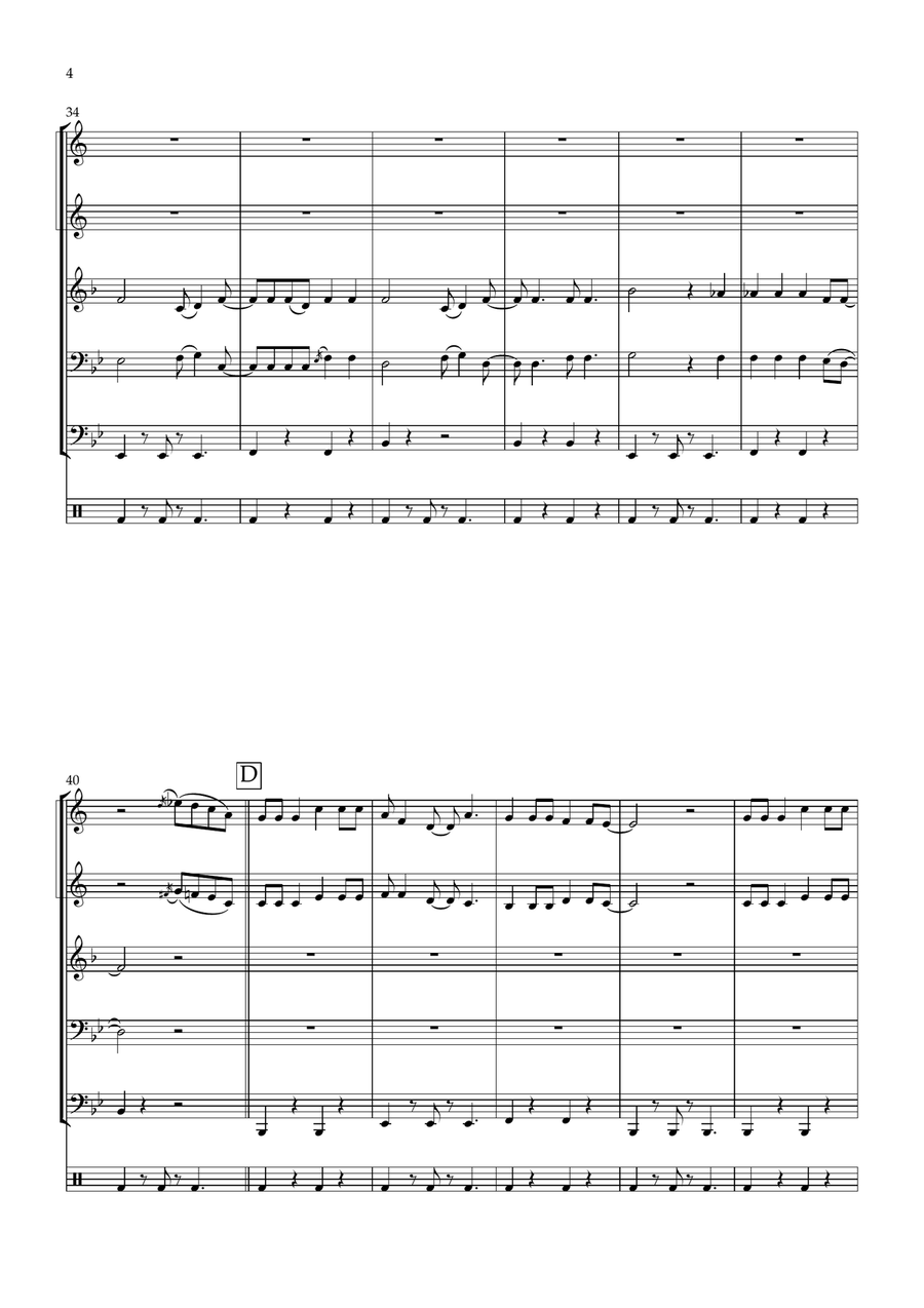 Lollipop Brass Quintet scores gallery preview page 4