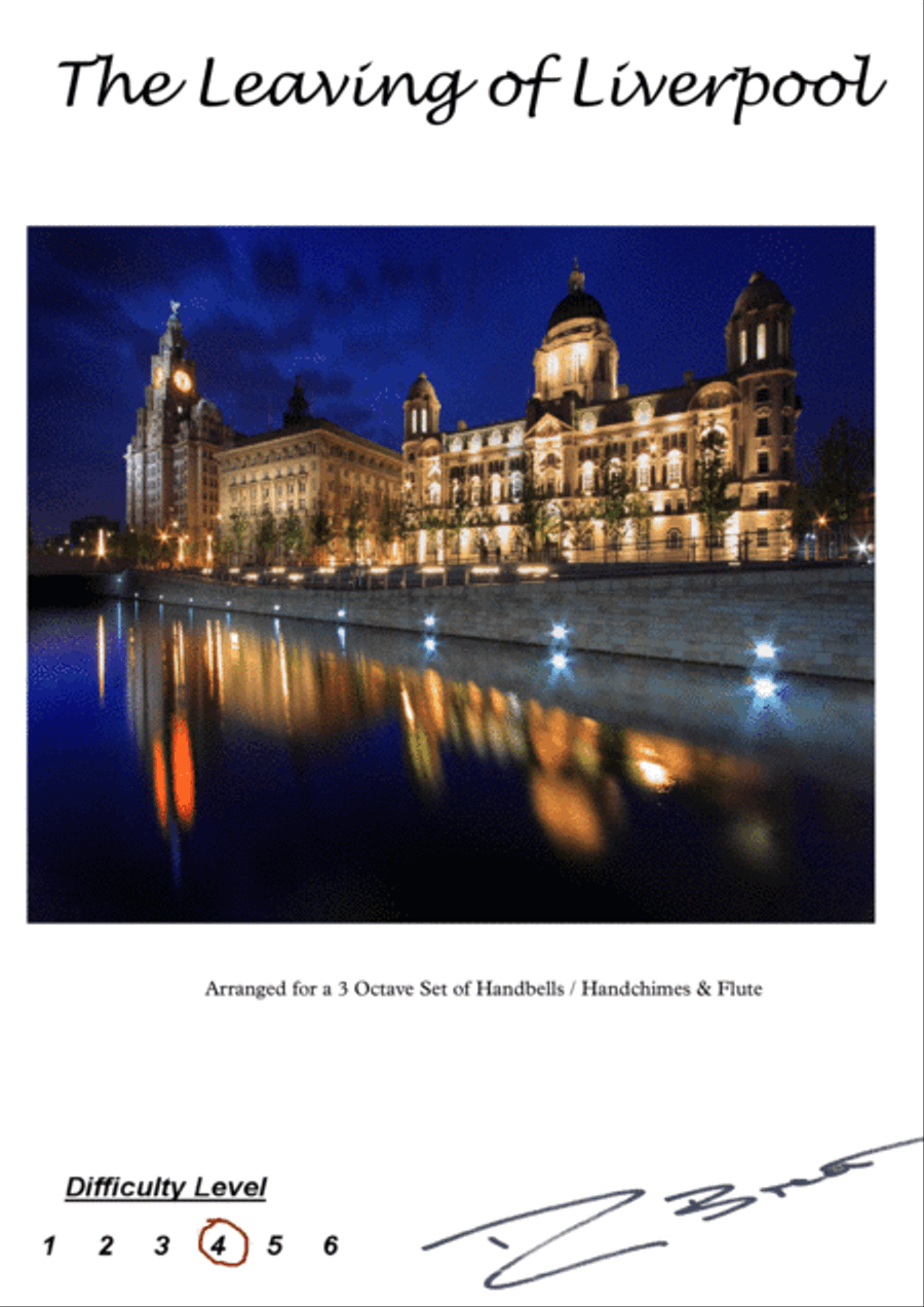The Leaving of LIverpool The Leaving of LIverpool Handbell Choir scores gallery preview page 1