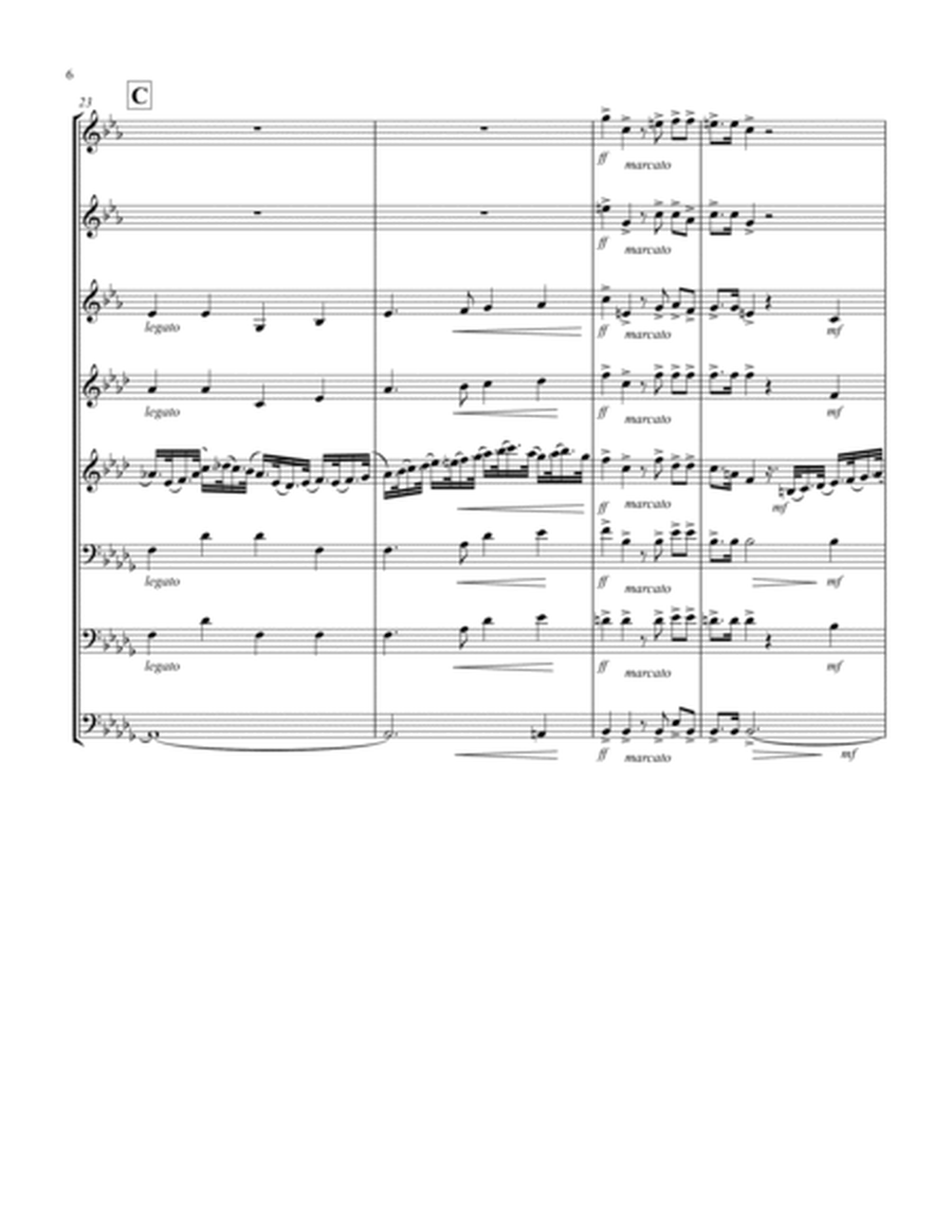 Coronation March (Db) (Brass Octet - 3 Trp, 2 Hrn, 2 Trb, 1 Tuba)