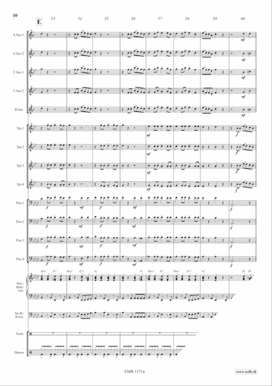 Hibiscus Cha Cha Hibiscus Cha Cha Big Band scores gallery preview page 11