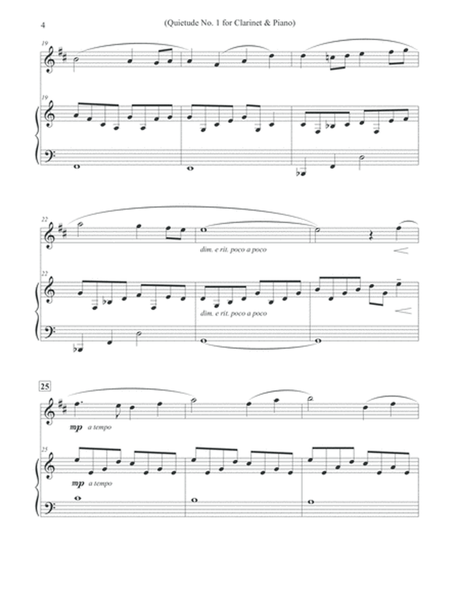 Quietude No. 1 - Clarinet & Piano image number null