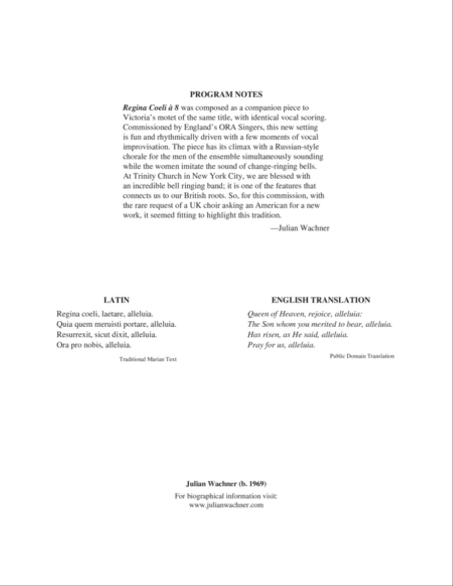 Regina Coeli à 8 Divisi scores gallery preview page 2