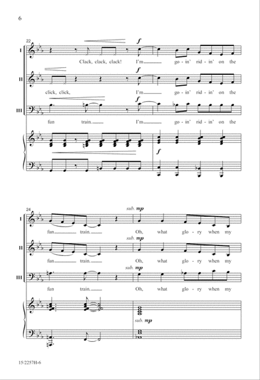 Fun Train Fun Train 3-Part scores gallery preview page 6