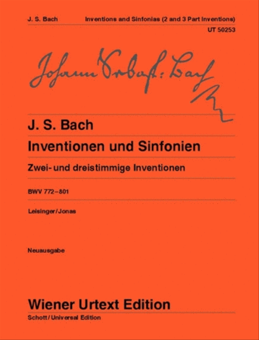 Inventions and Sinfonias: Two- and Three-Part Inventions Chamber Music scores gallery preview page 1
