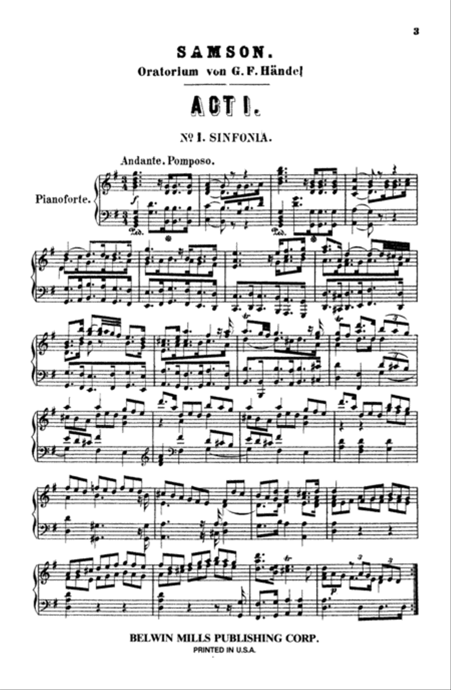 Samson (1743) 4-Part scores gallery preview page 6