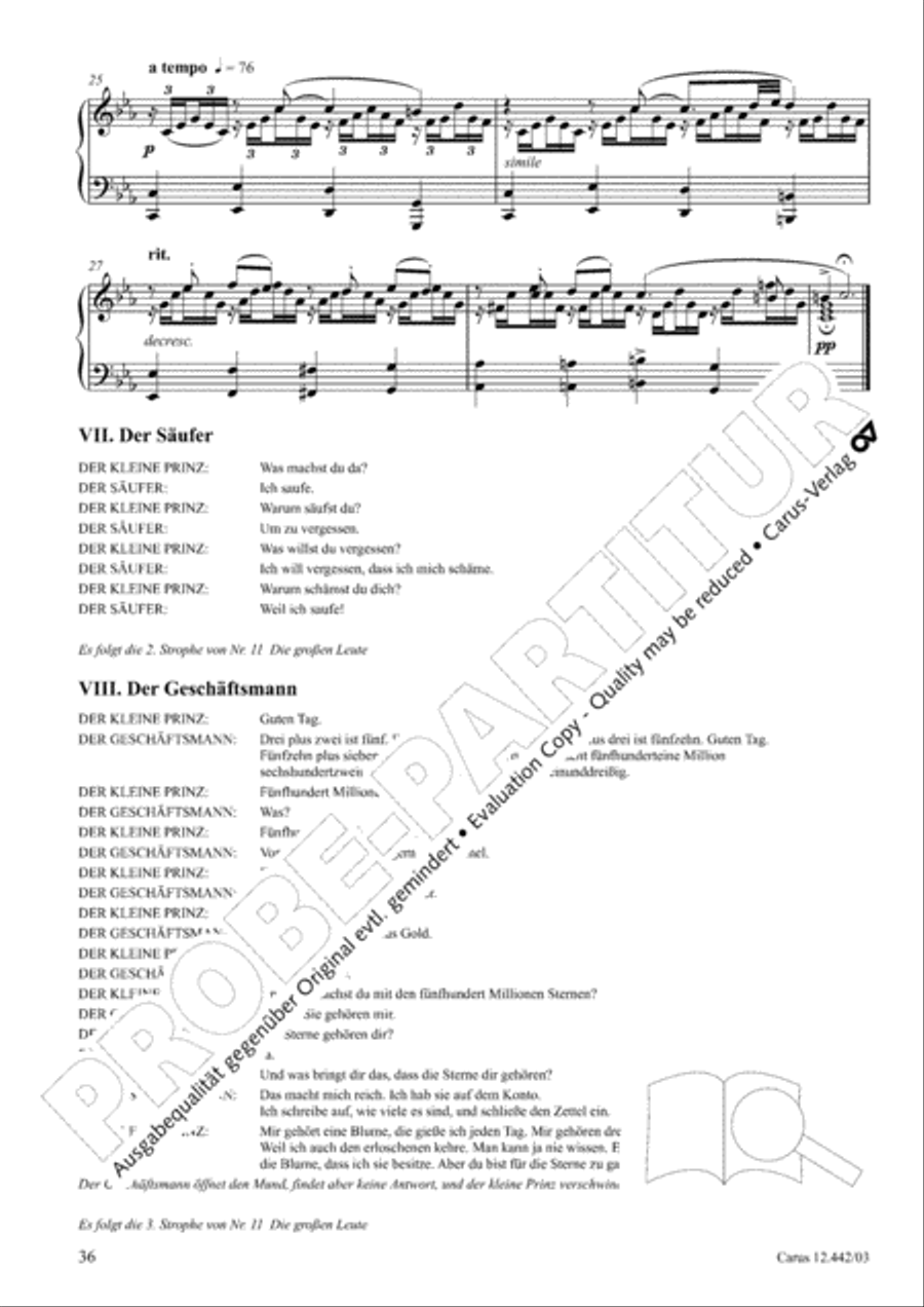 Der kleine Prinz 3-Part scores gallery preview page 38