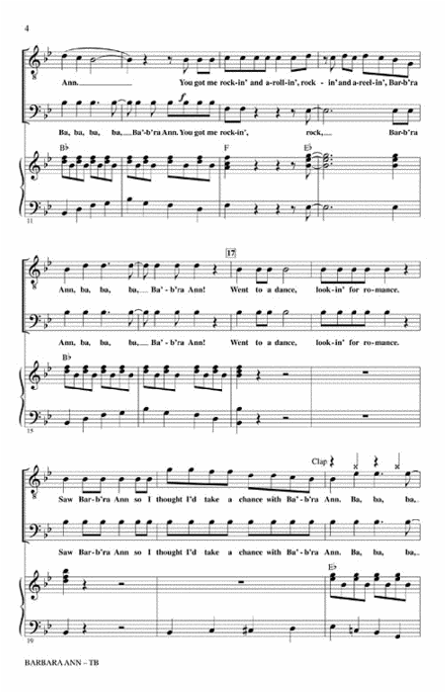 Barbara Ann Barbara Ann TB scores gallery preview page 3