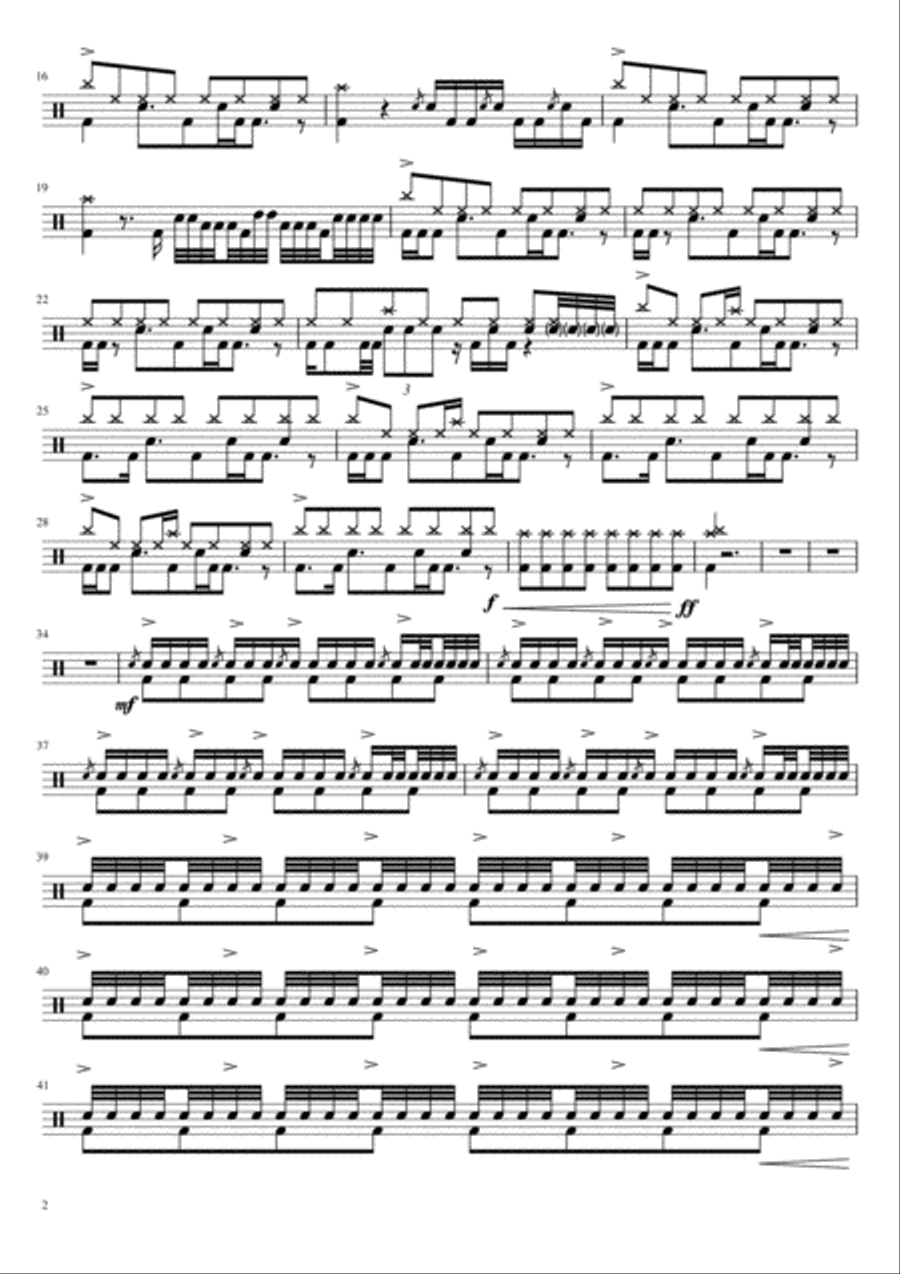 Perfect Family Day Perfect Family Day Drum Set scores gallery preview page 2