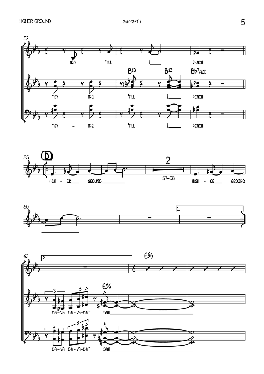 Higher Ground 4-Part scores gallery preview page 5