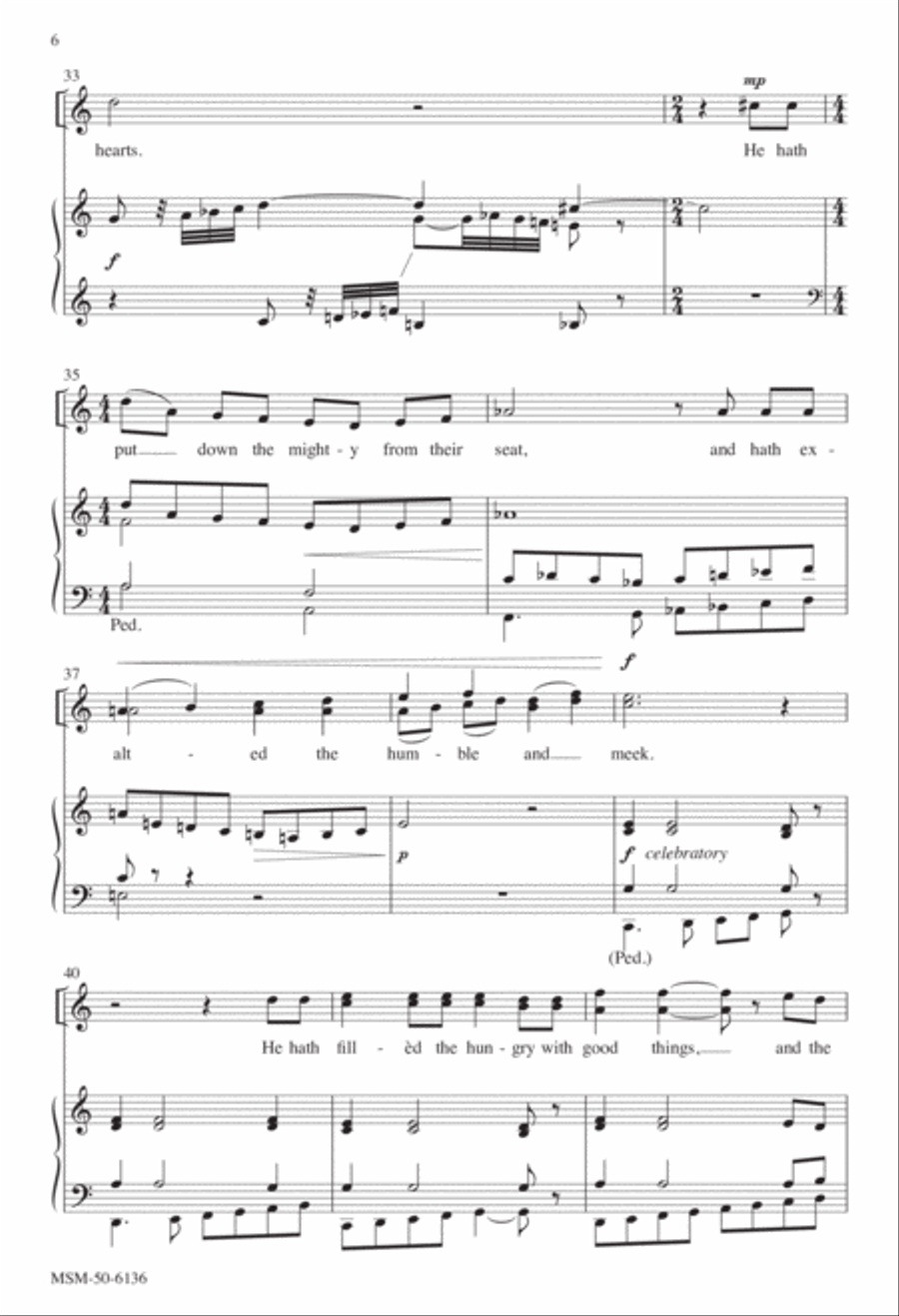 Magnificat and Nunc dimittis 2-Part scores gallery preview page 5