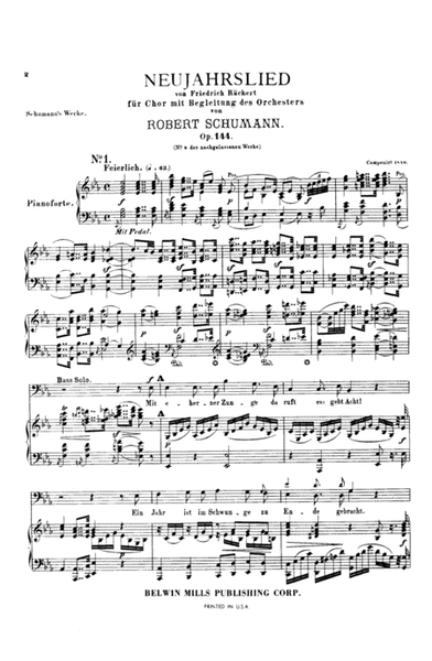 Messe, Op. 147 and Neujahrslied, Op. 144