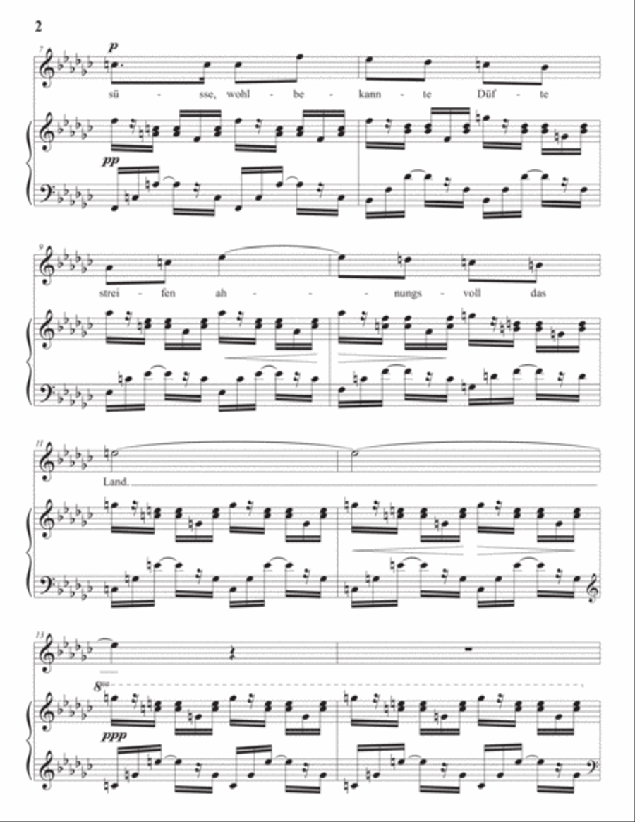 WOLF: Er ist's (transposed to G-flat major) Voice scores gallery preview page 3