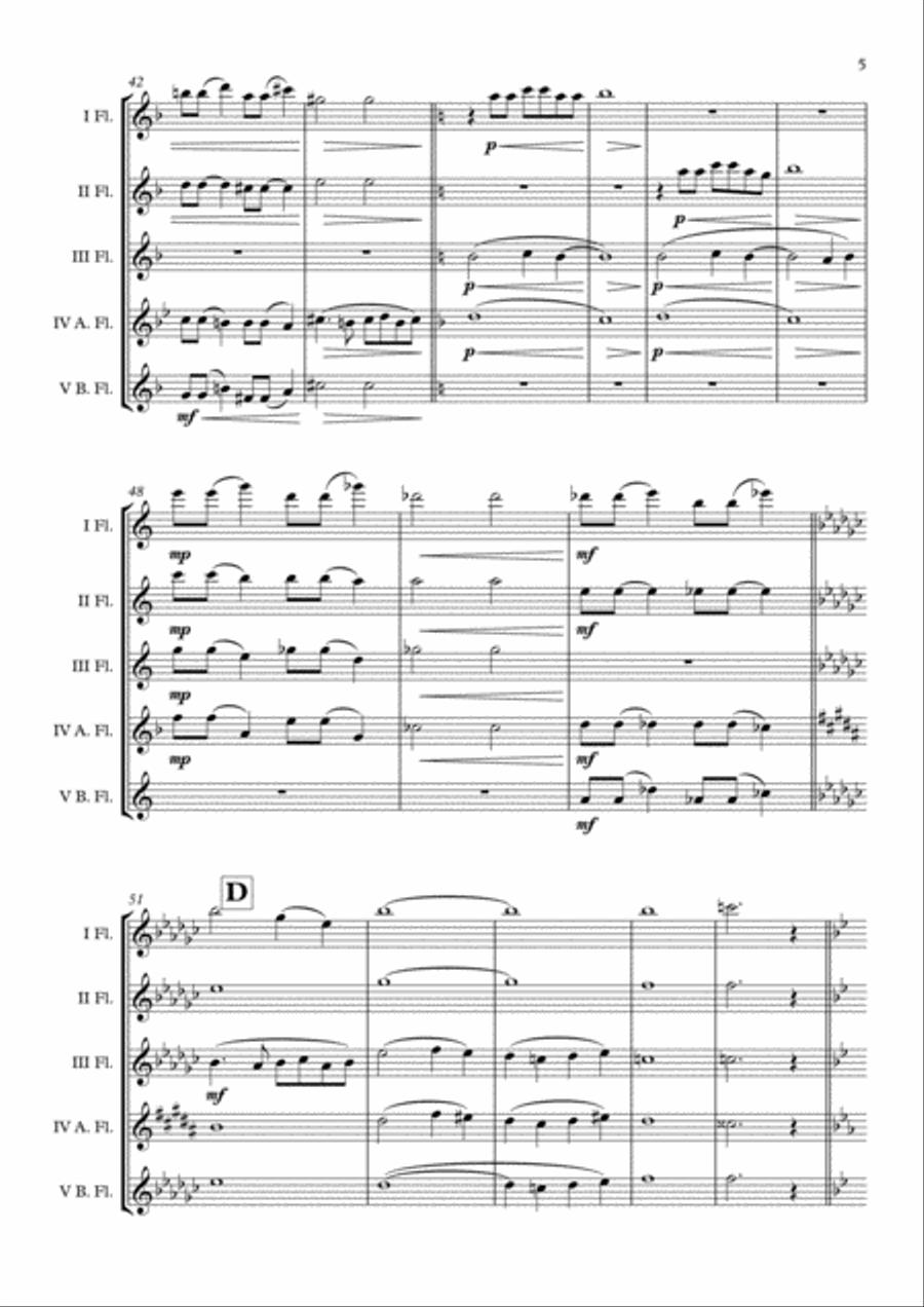 Kyrie For The Magdalene Kyrie For The Magdalene Flute Choir scores gallery preview page 6