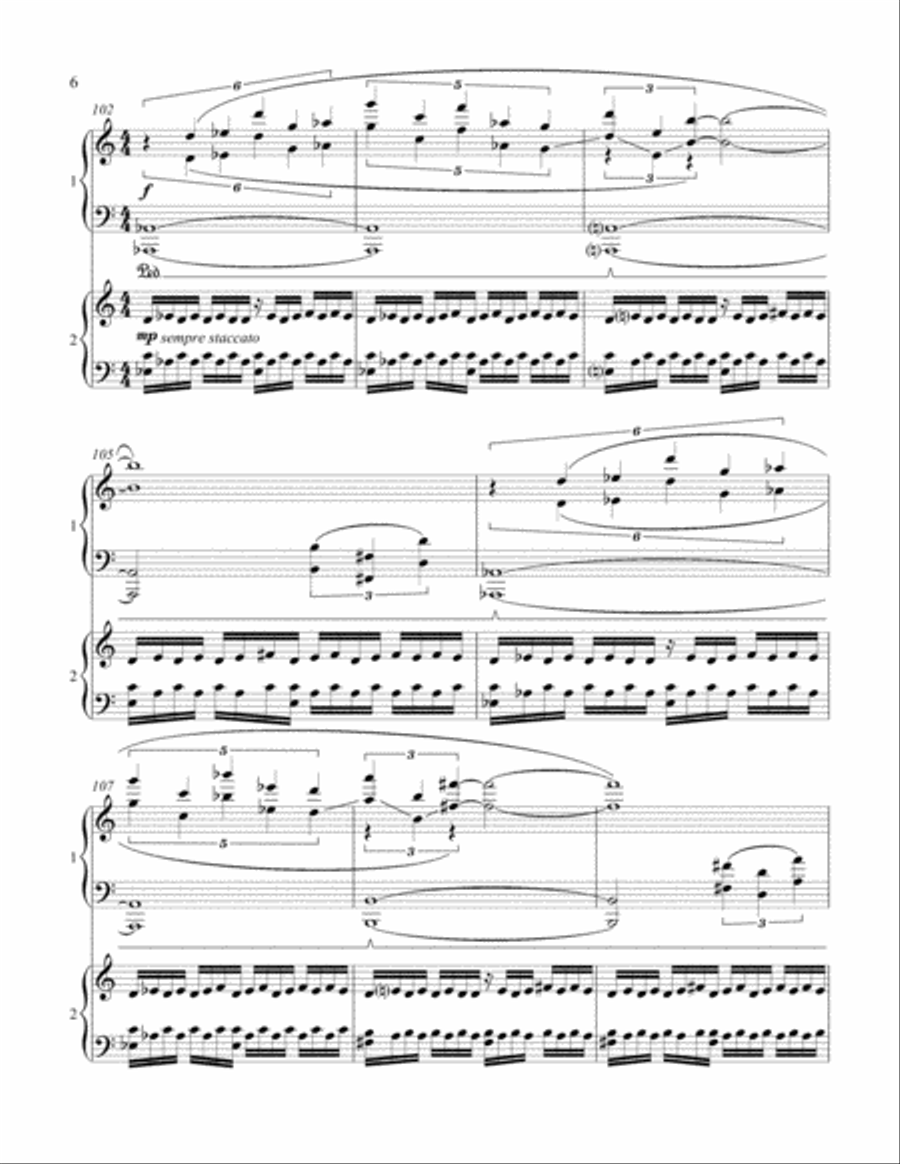 Talkata 2 Pianos, 4-Hands scores gallery preview page 6